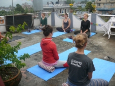 Rooftop yoga